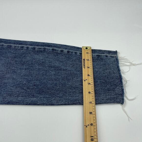 New GRLFRND Jeans Karolina High Waist Size 32 Skinny Raw Hem Crop Button Fly - Picture 14 of 14